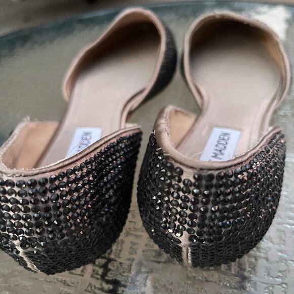 Steve Madden Vamp D'Orsay Rhinestone Studded Flat 7.5 - Picture 7 of 9